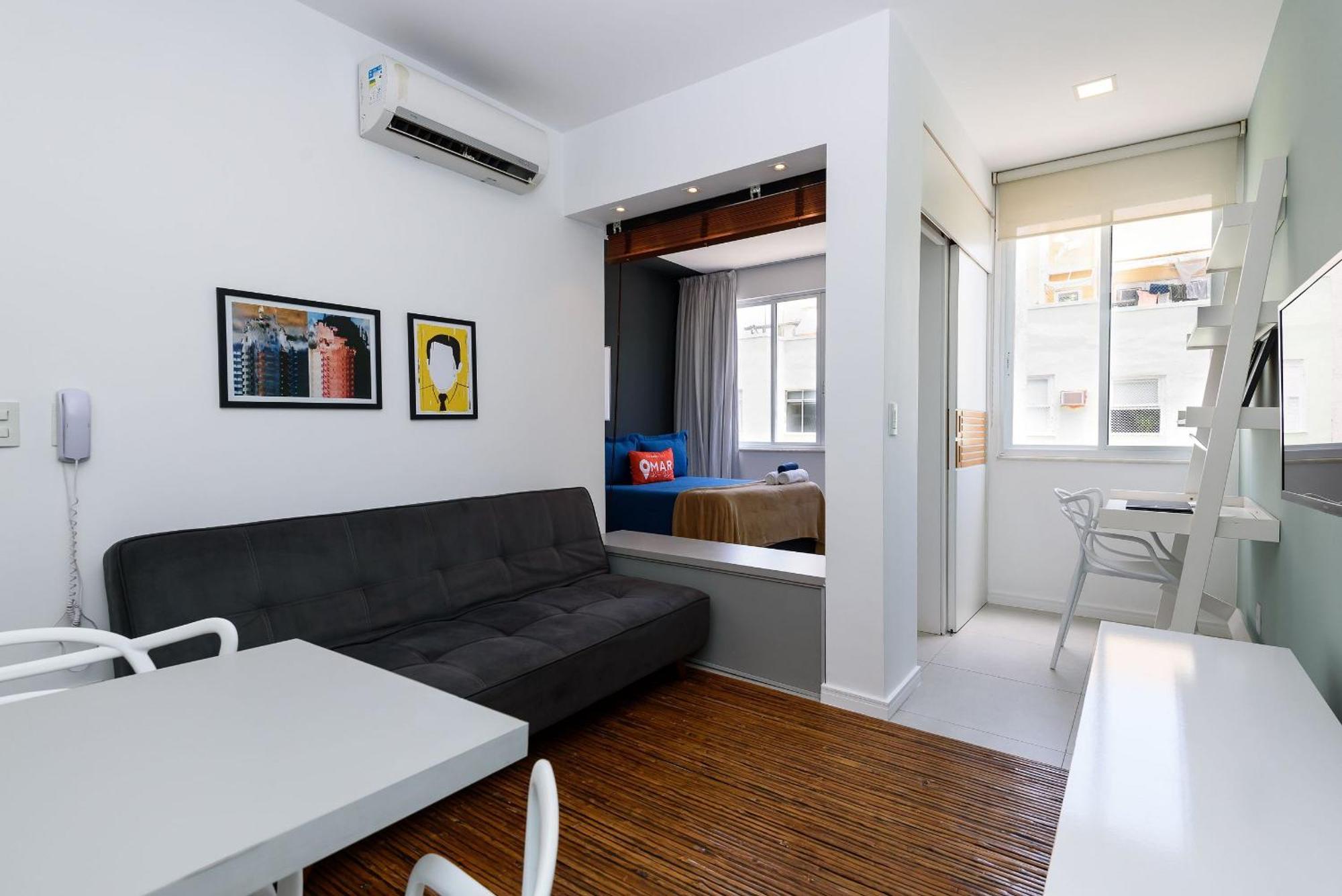 Appartamento Quarto&sala C/ Workstation No Leblon | Dmc 24/609 *